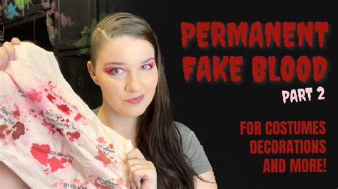 how make fake blood for clothes|best blood spectrum recipe.